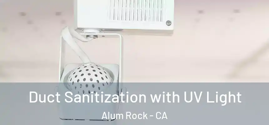 Duct Sanitization with UV Light Alum Rock - CA